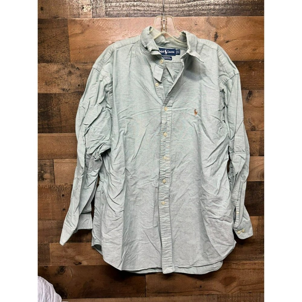 Ralph Lauren Yarmouth Men's Long Sleeve Button Up Size 17
